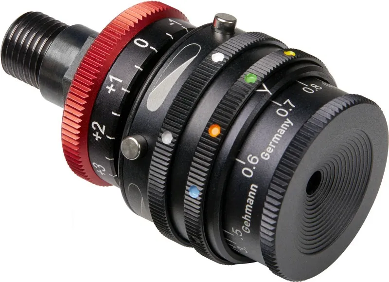 575-0 Iris Aperture Disc with 6-Colour Filter, Polarising Filters and Dioptre Optics 0.0x